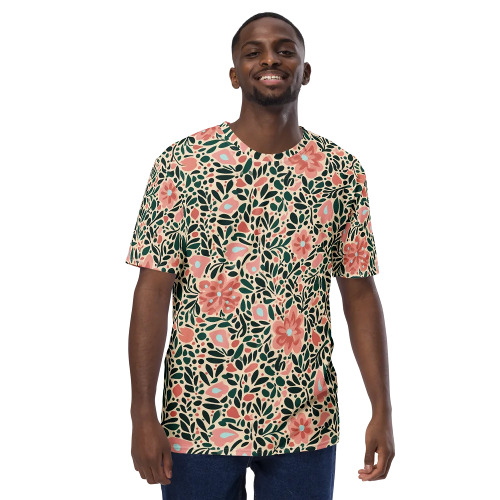 Rosewater Meadow on Men's Crew Neck T-Shirt — Front
