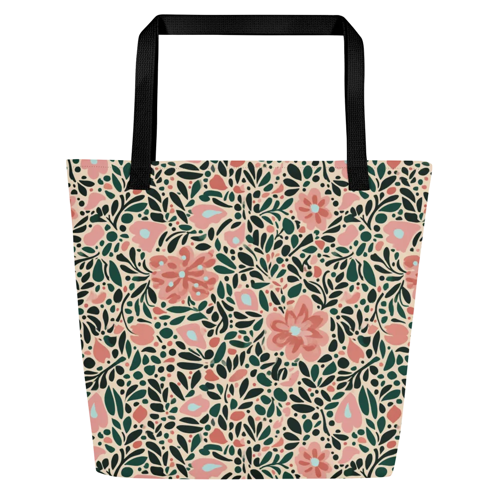 Rosewater Meadow on Large Tote Bag W/ Pocket — Front