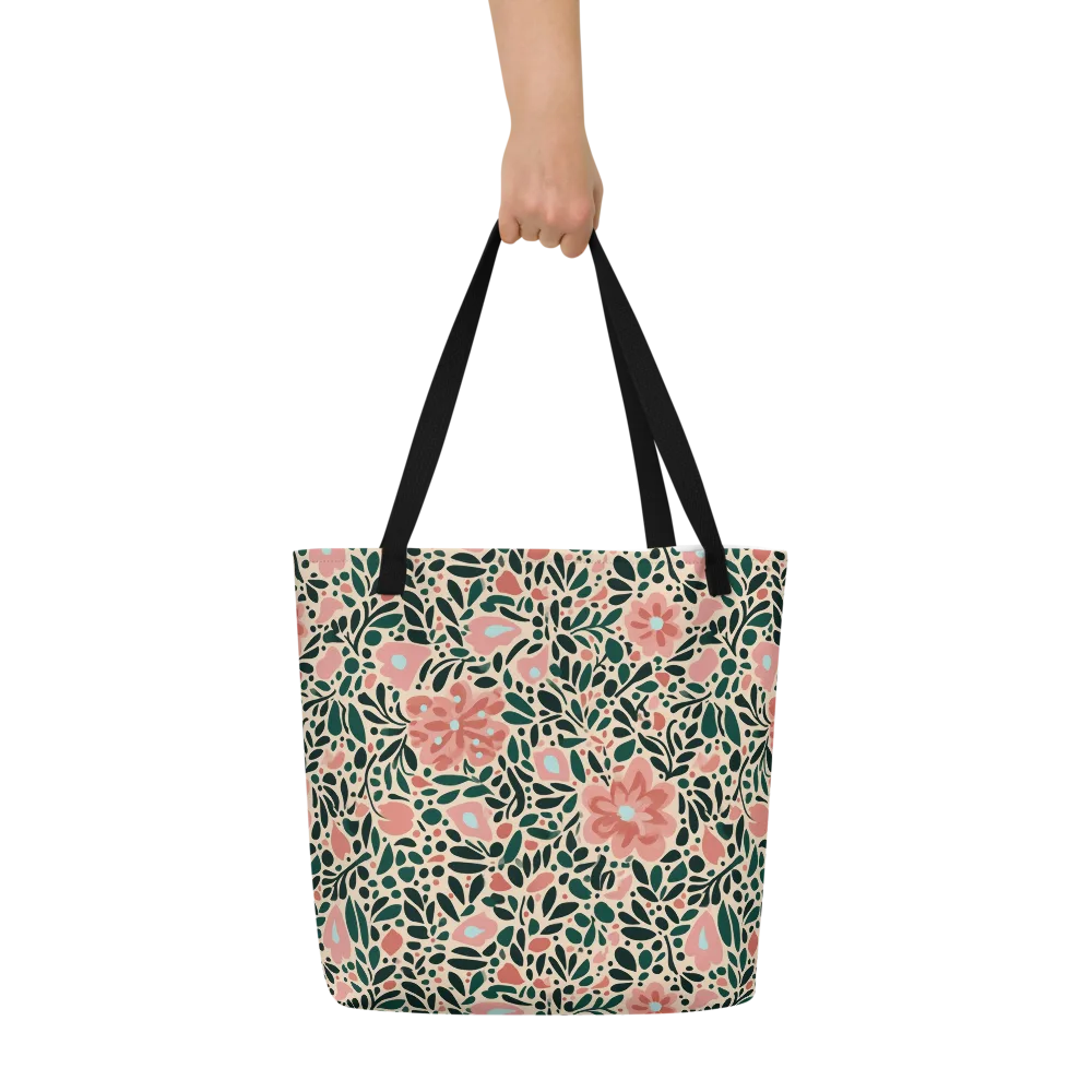 Rosewater Meadow on Large Tote Bag W/ Pocket — Front