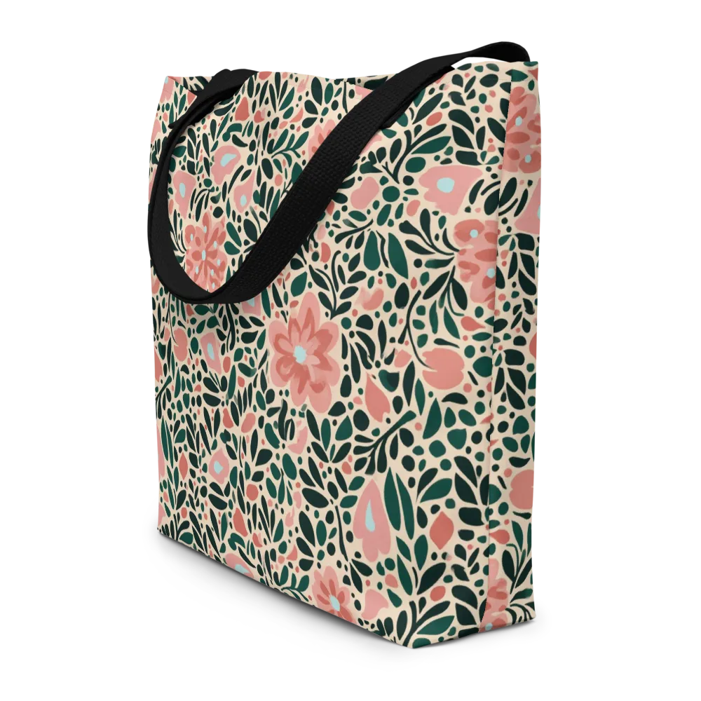 Rosewater Meadow on Large Tote Bag W/ Pocket — Front