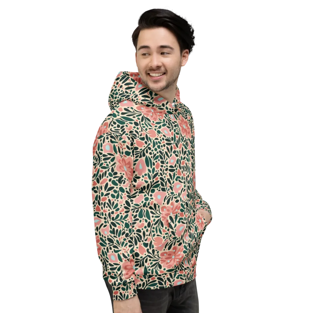 Rosewater Meadow on Hoodie — Right