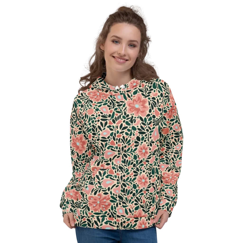 Rosewater Meadow on Hoodie — Front