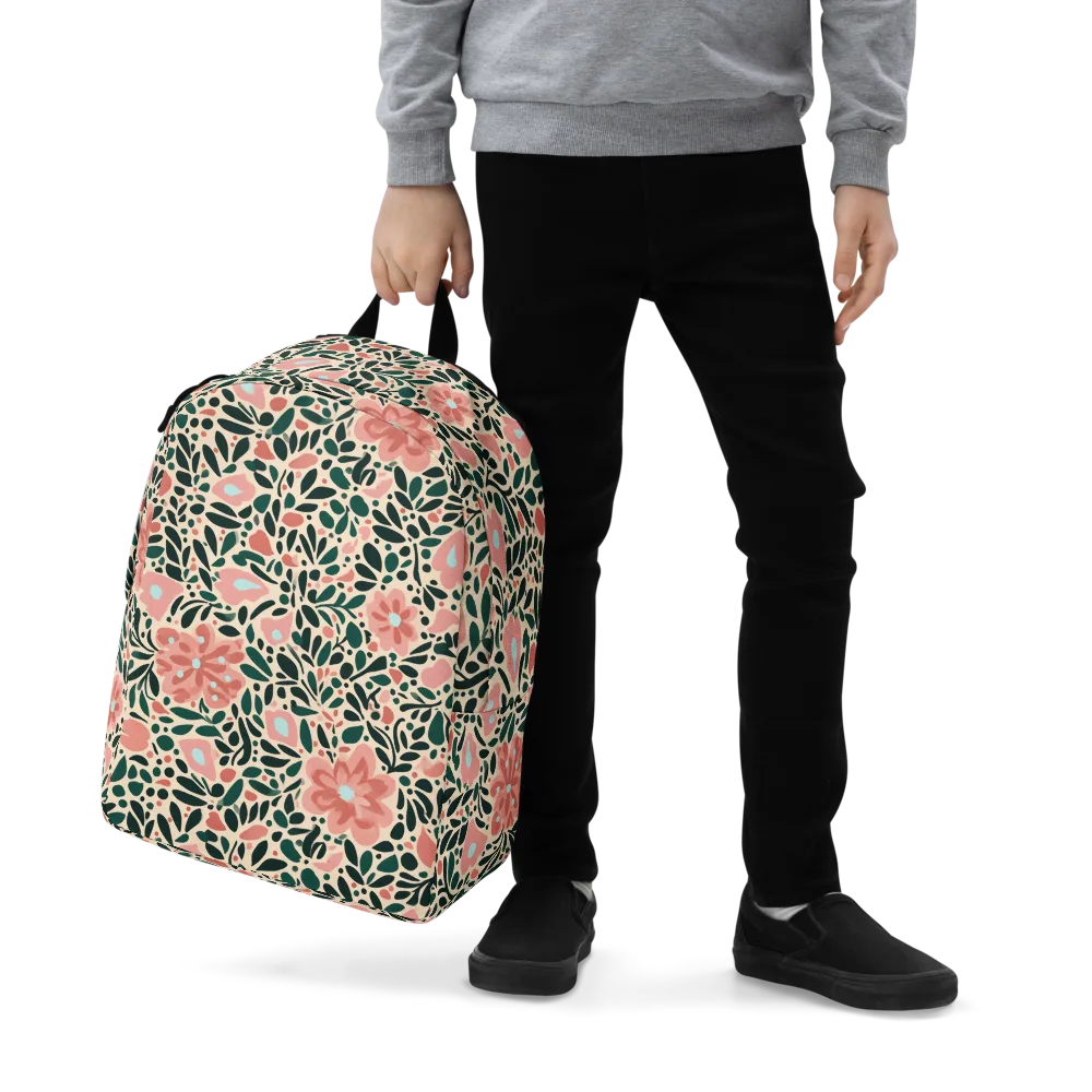 Rosewater Meadow on Minimalist Backpack — Zoomed-in