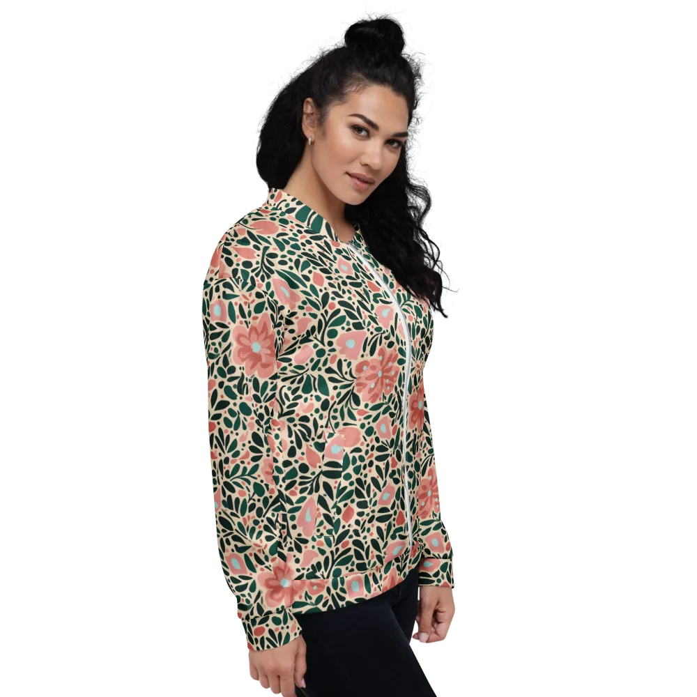 Rosewater Meadow on Bomber Jacket — Right