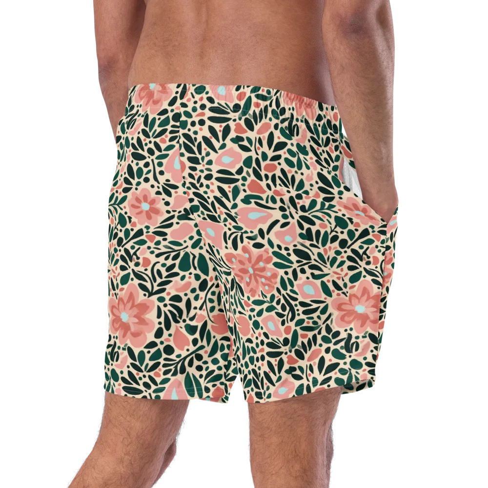 Rosewater Meadow on Swim Trunks — Right Back