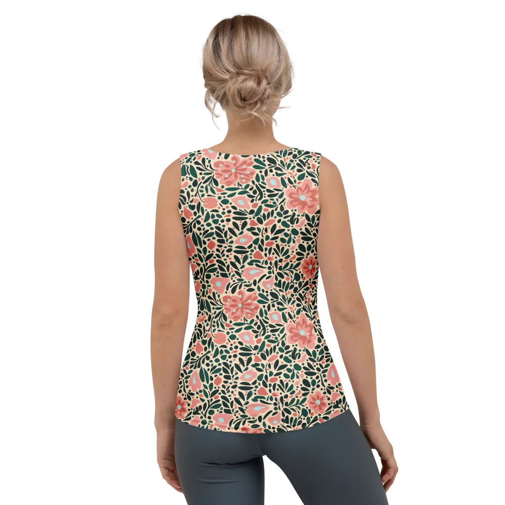 Rosewater Meadow on Women's Tank Top — Back