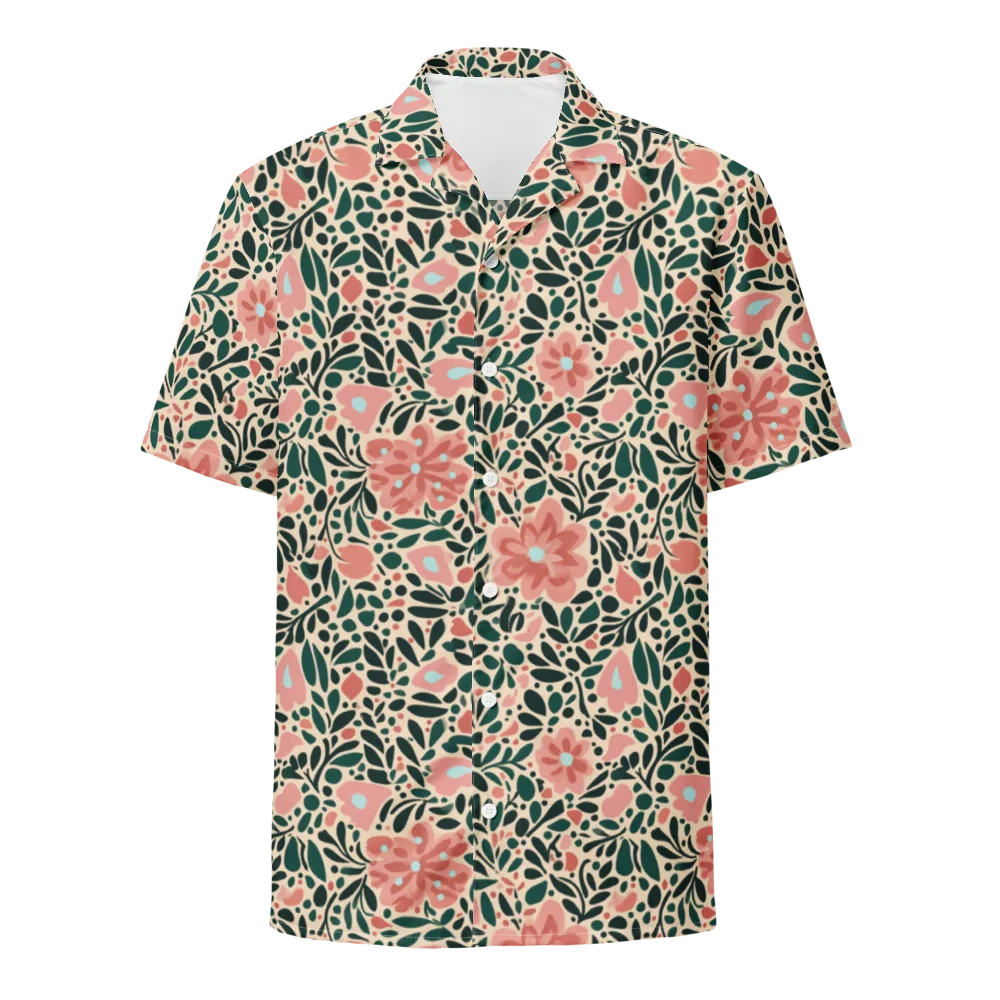 Rosewater Meadow on Button Shirt — Front