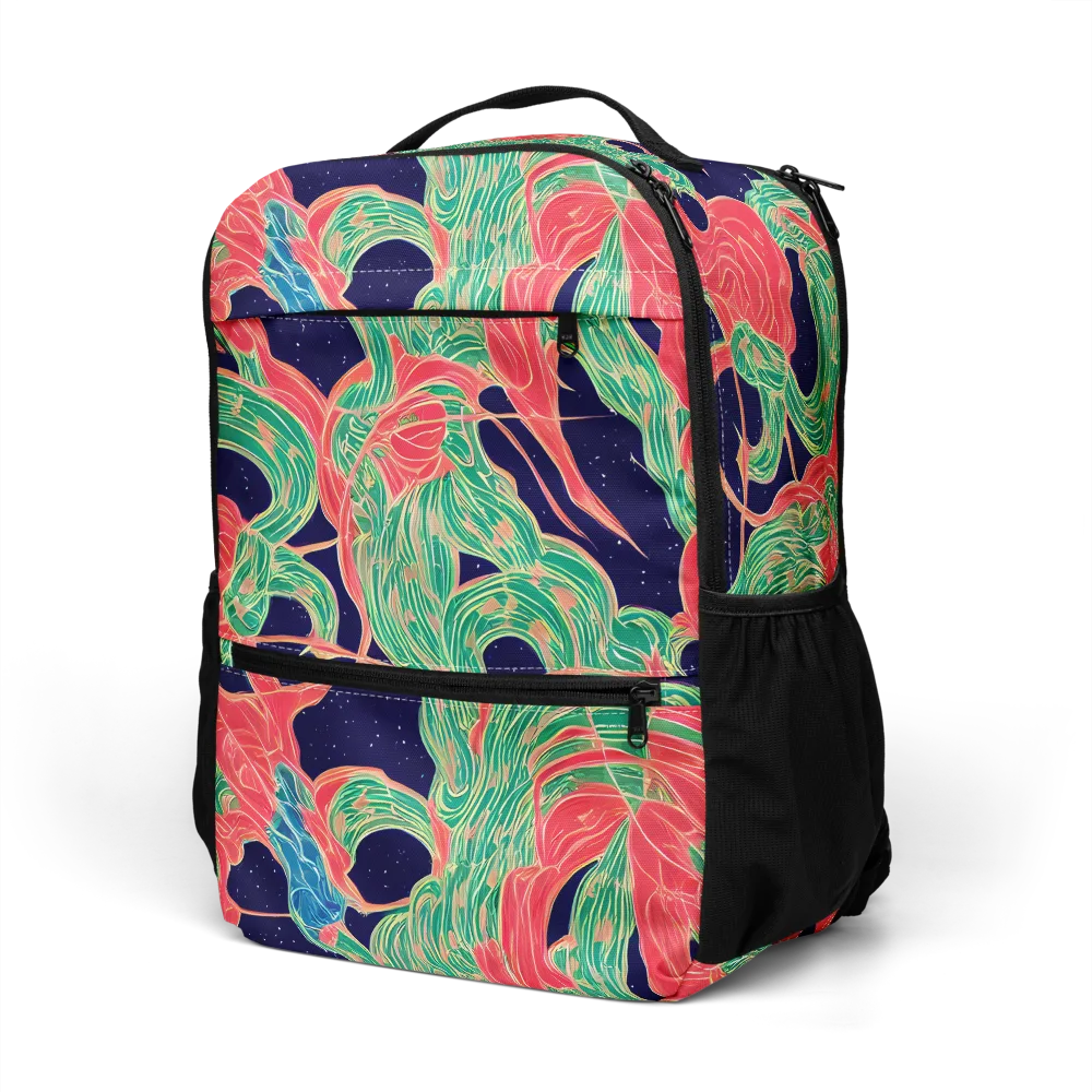 Midnight Jungle on Utility Backpack — Left Front