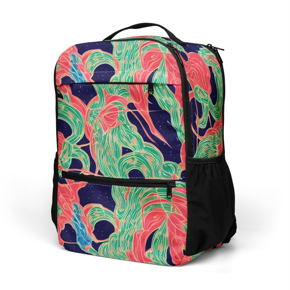 Midnight Jungle on Utility Backpack — Left Front