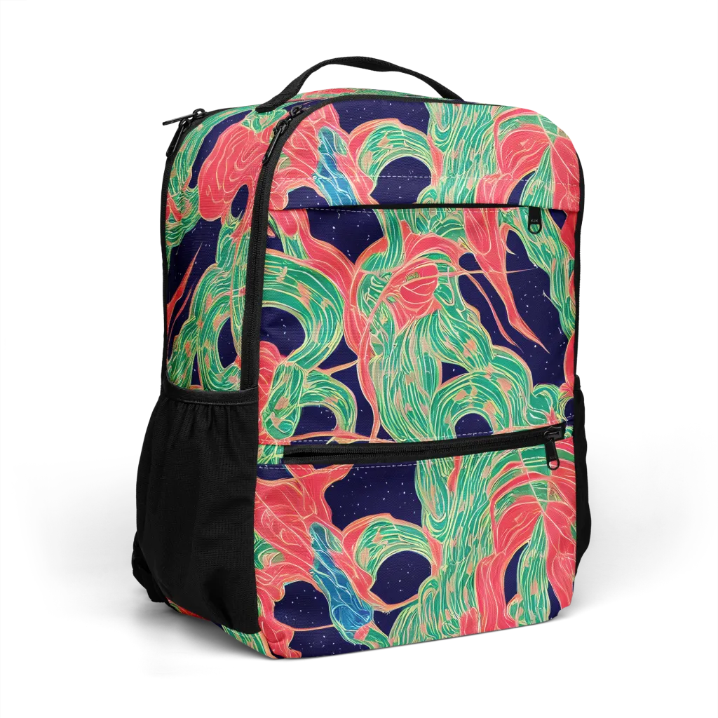 Midnight Jungle on Utility Backpack — Right Front