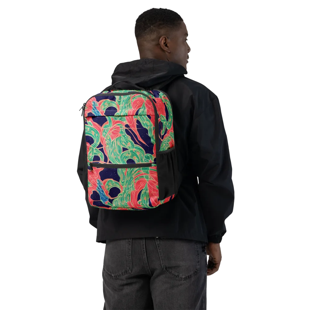 Midnight Jungle on Utility Backpack — Back