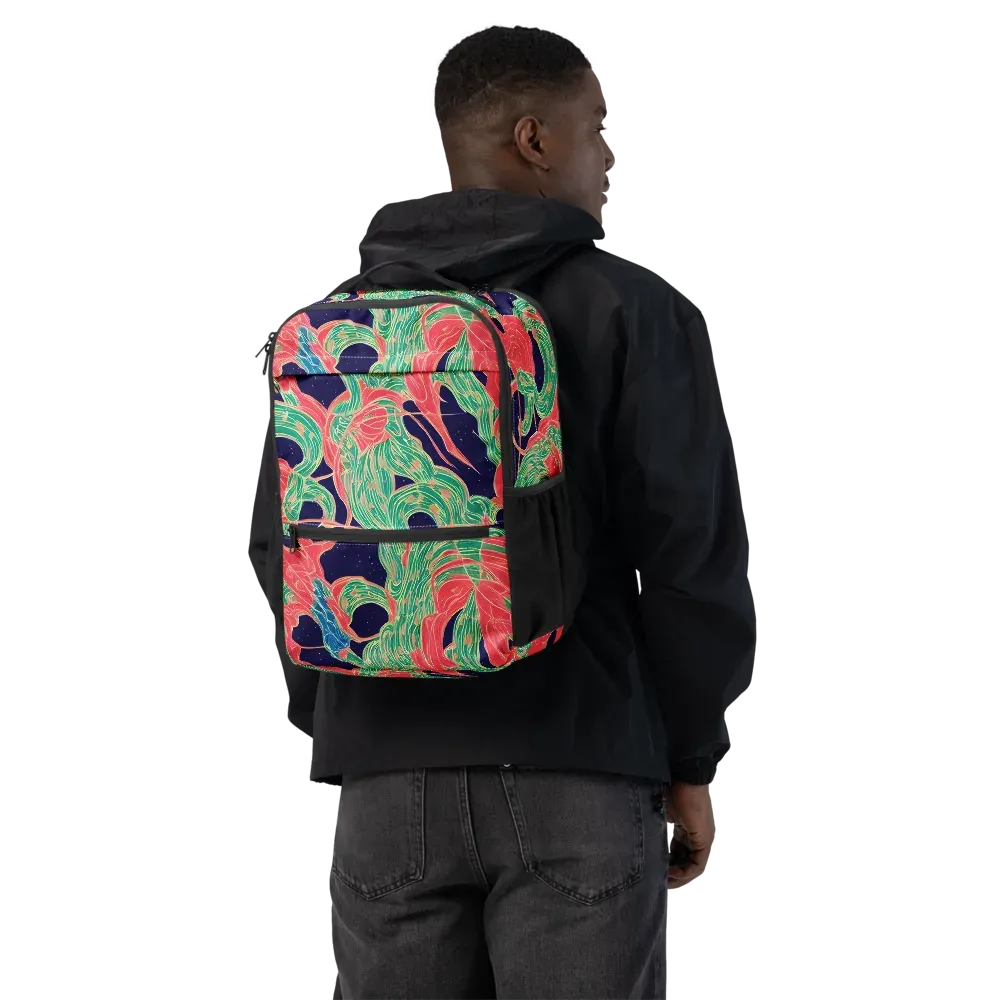 Midnight Jungle on Utility Backpack — Back
