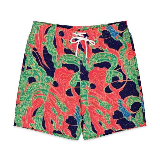 Midnight Jungle on a Men's Board Shorts