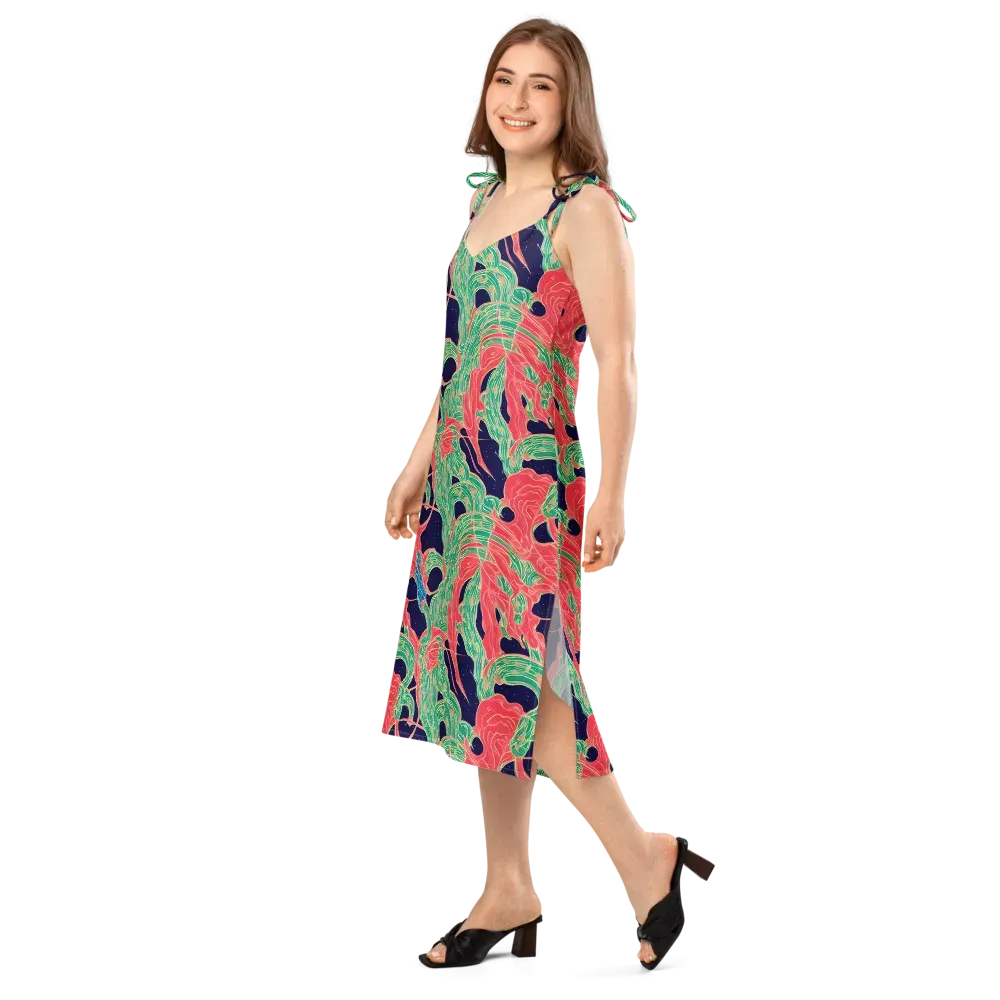 Midnight Jungle on Slip Dress — Left Front