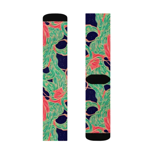 Midnight Jungle on a Socks