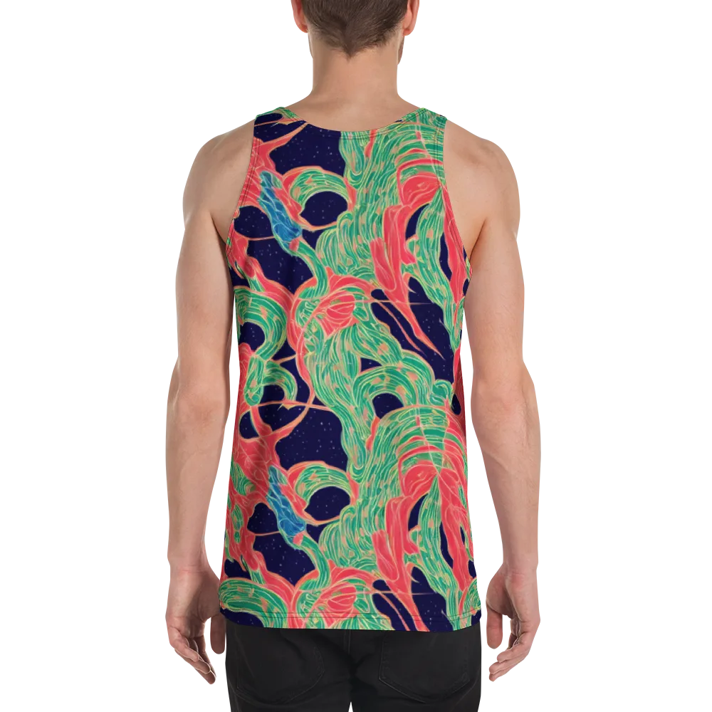 Midnight Jungle on Men's Tank Top — Back
