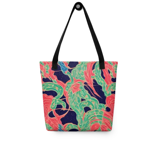 Midnight Jungle on a Tote Bag