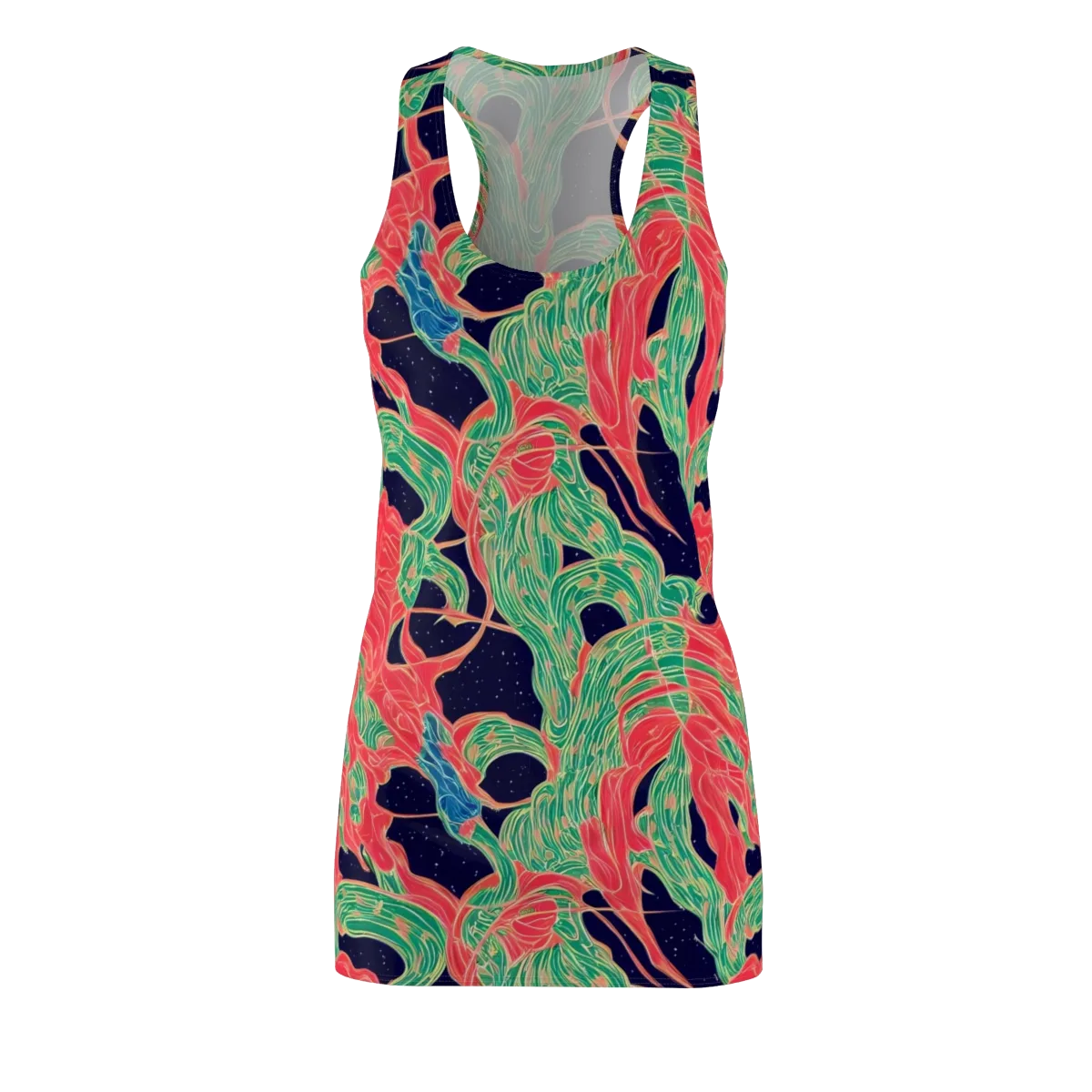 Midnight Jungle on Racerback Dress — Front