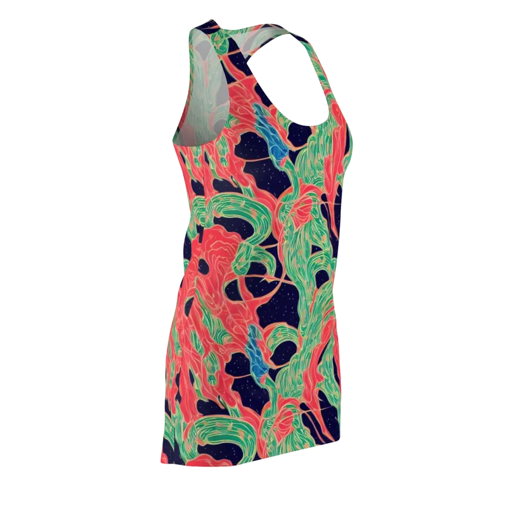 Midnight Jungle on Racerback Dress — Front Side