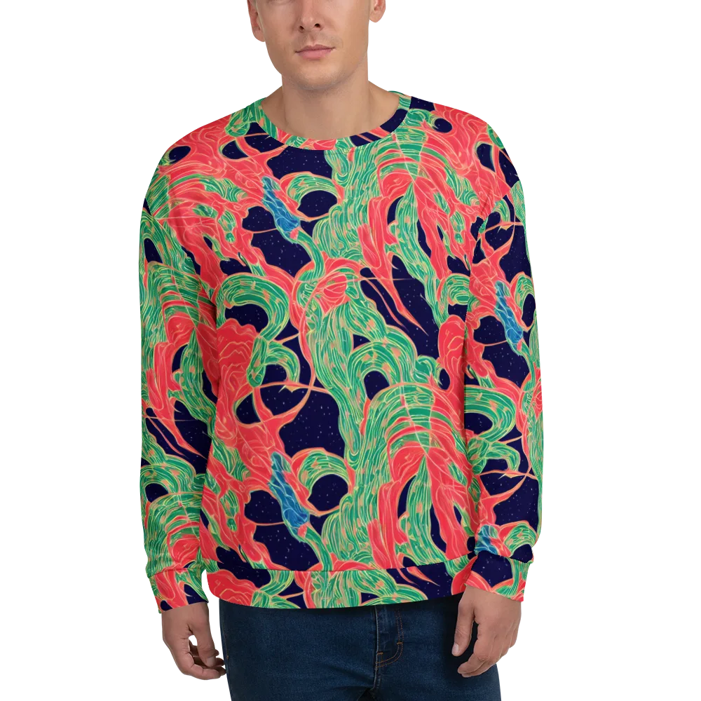Midnight Jungle on Sweatshirt — Front