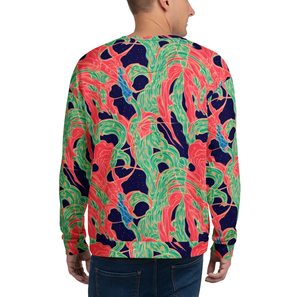 Midnight Jungle on Sweatshirt — Back
