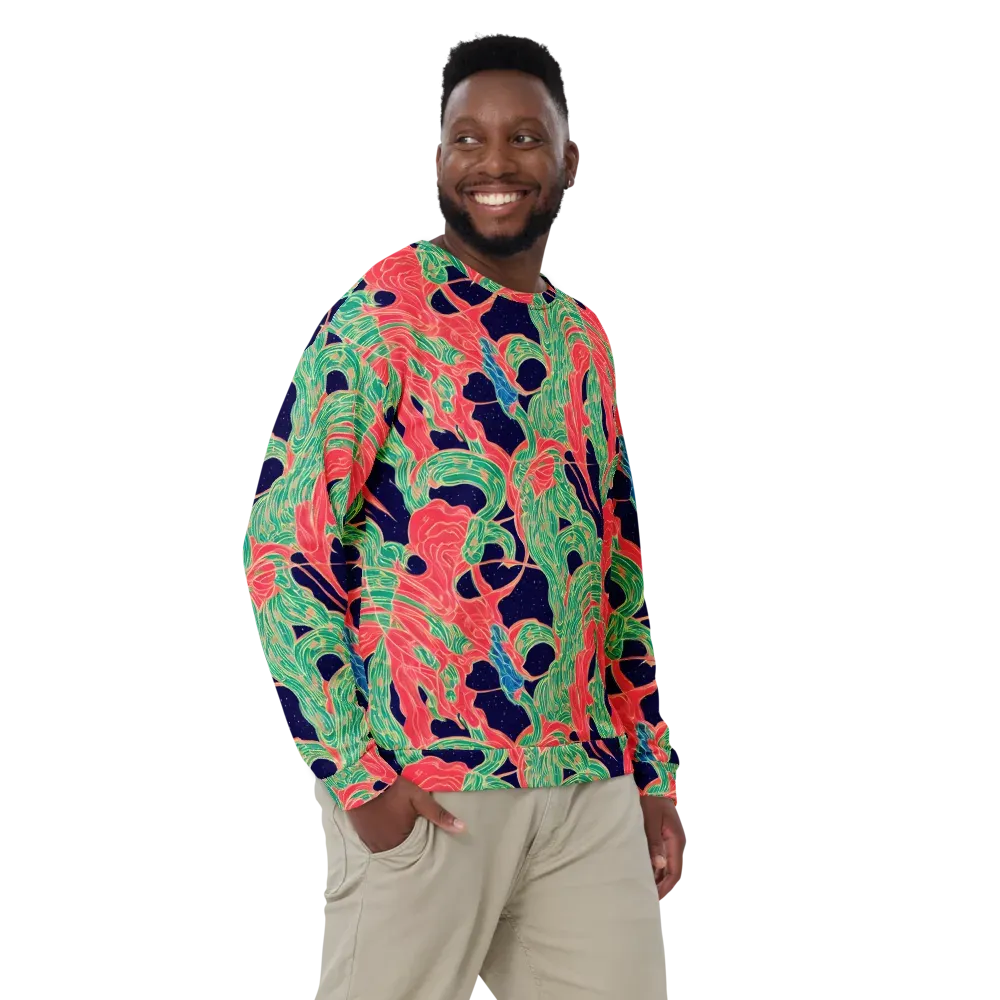 Midnight Jungle on Sweatshirt — Front