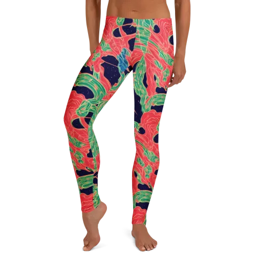 Midnight Jungle on a Leggings