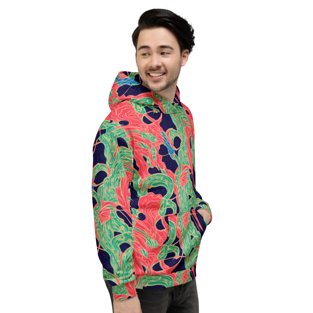 Midnight Jungle on Hoodie — Right