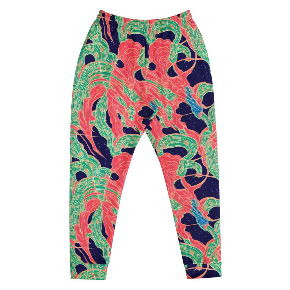 Midnight Jungle on Men's Joggers — Front