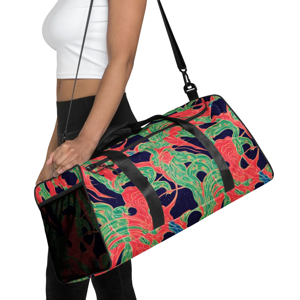 Midnight Jungle on Duffle Bag — Front