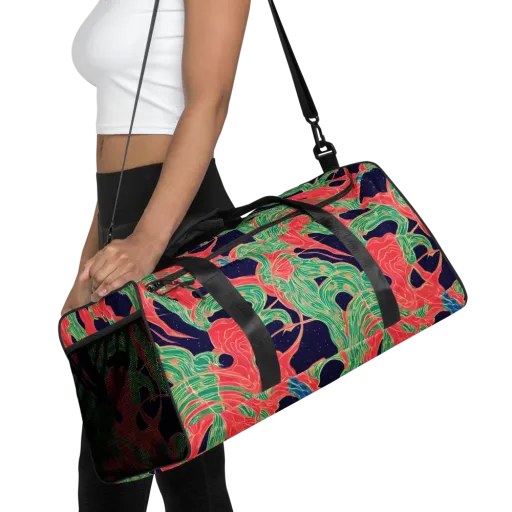 Midnight Jungle on a Duffle Bag