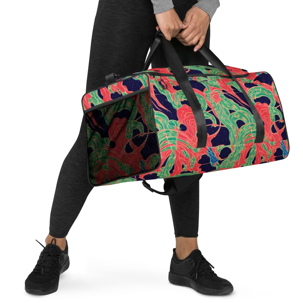Midnight Jungle on Duffle Bag — Right Front