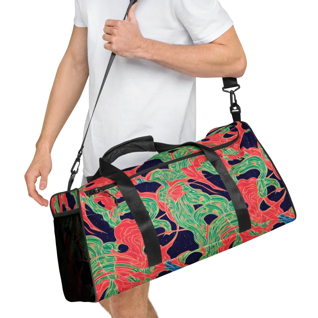 Midnight Jungle on Duffle Bag — Right Front