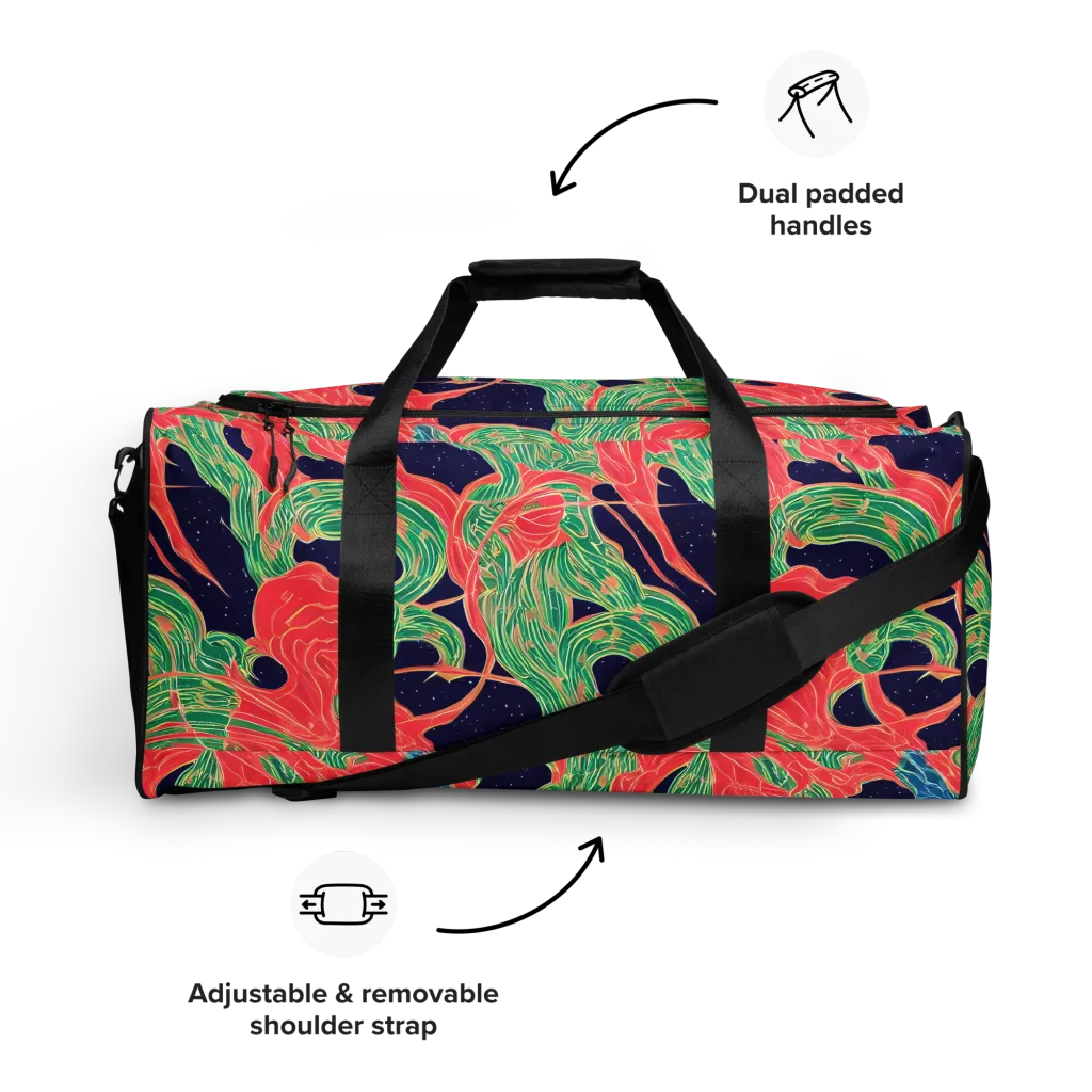 Midnight Jungle on Duffle Bag — Front