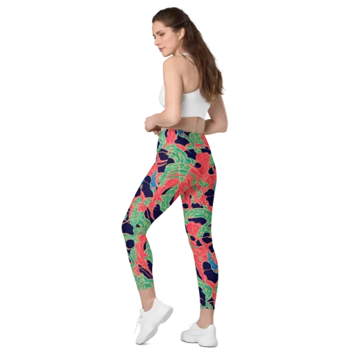 Midnight Jungle on a Leggings with Pockets