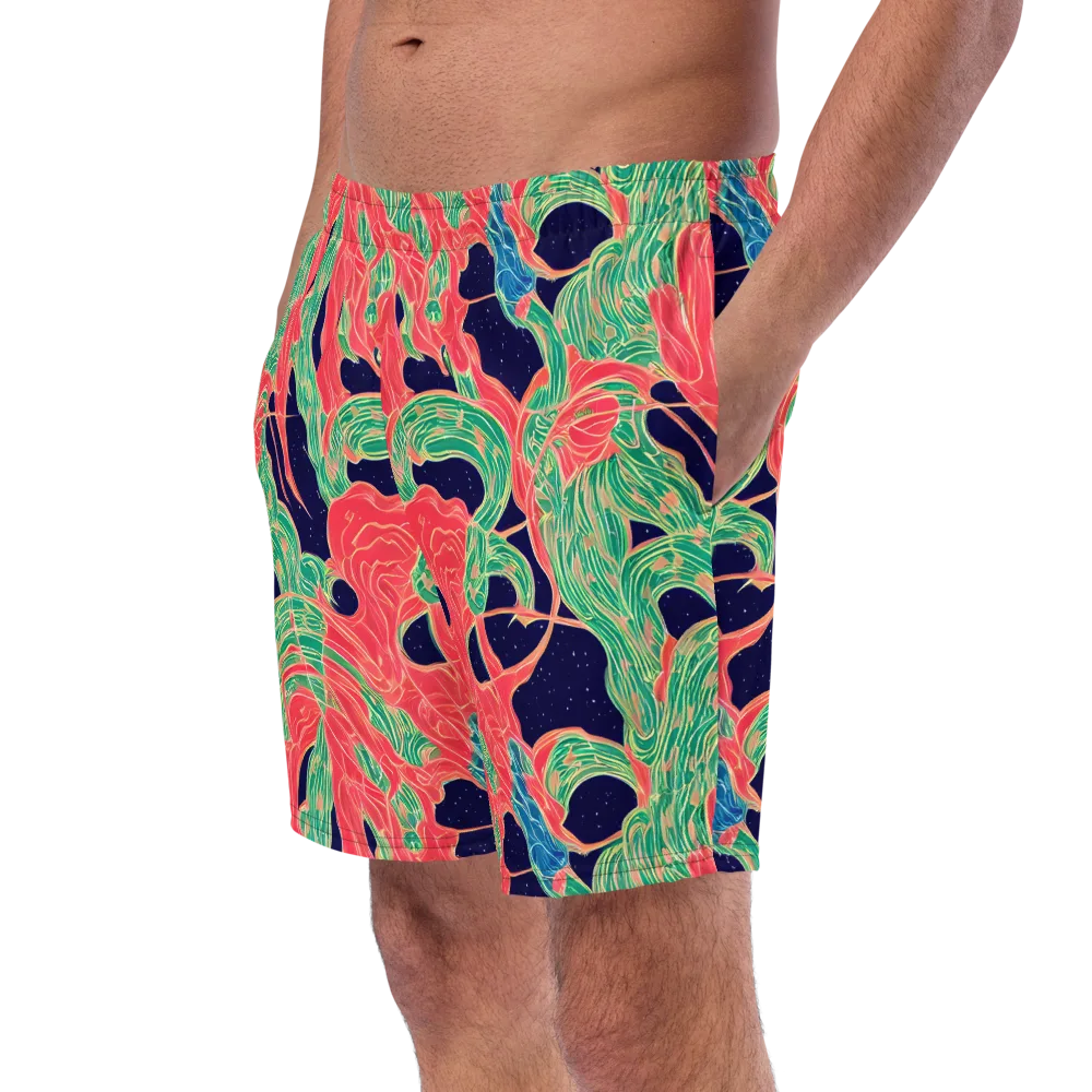Midnight Jungle on Swim Trunks — Left Front