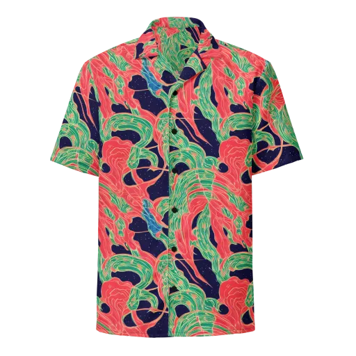 Midnight Jungle on a Button Shirt