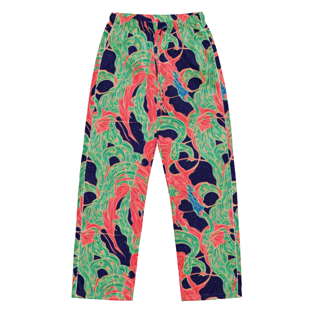 Midnight Jungle on Women's Pajama Pants — Front