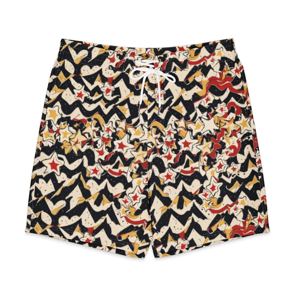 Riot of Stars on Men's Board Shorts — Front
