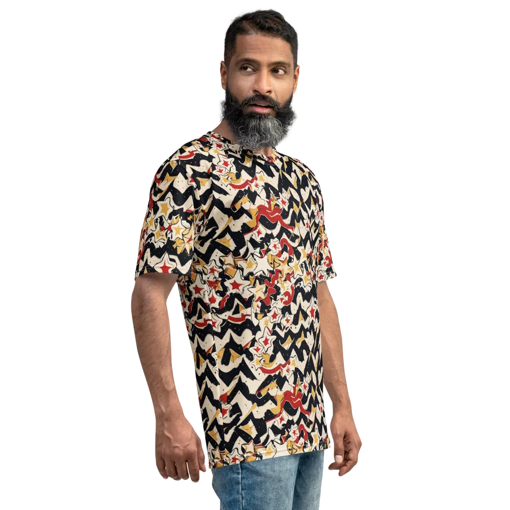 Riot of Stars on Men's Crew Neck T-Shirt — Right