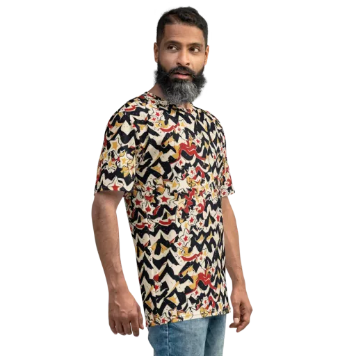 Riot of Stars on a Men's Crew Neck T-Shirt