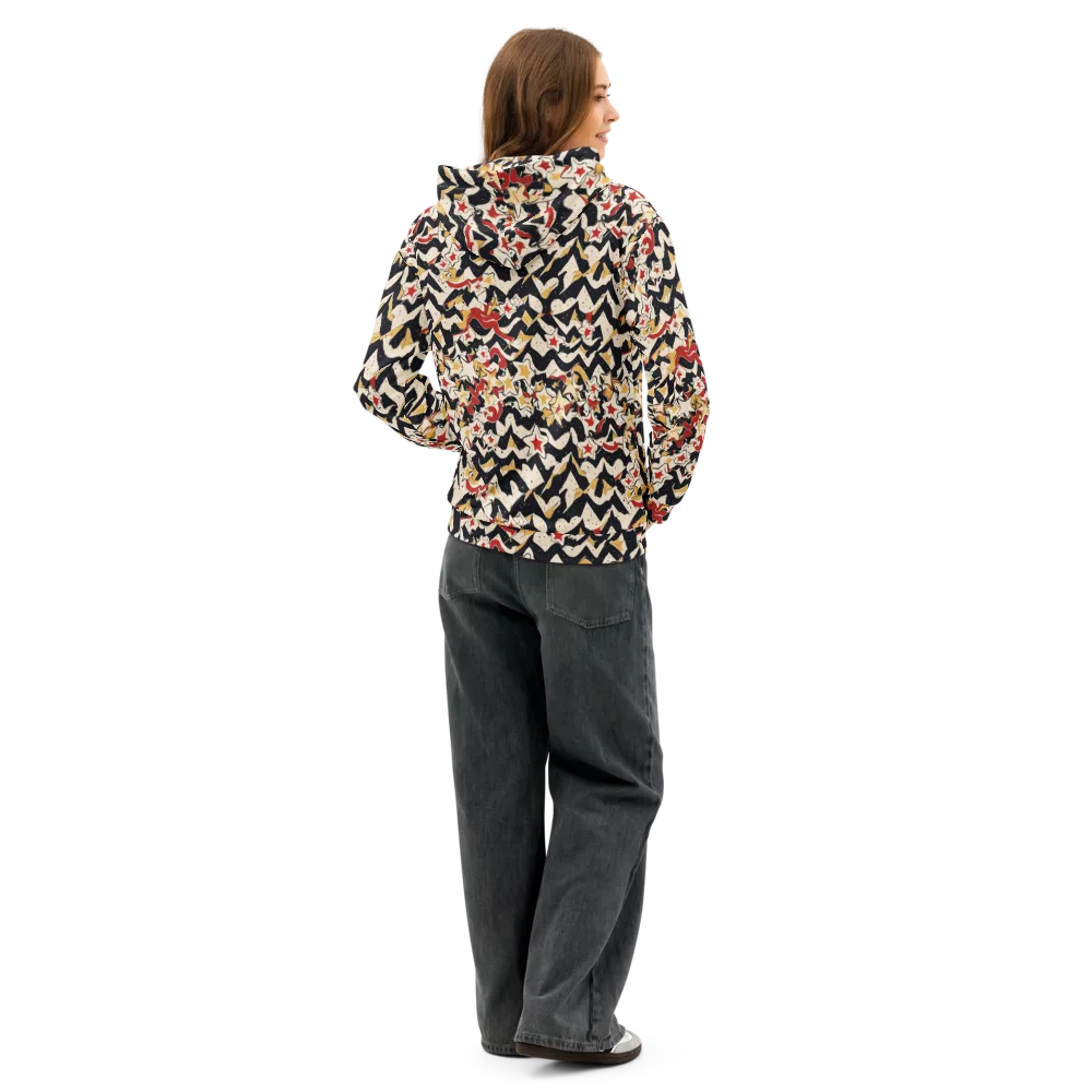 Riot of Stars on Cotton Hoodie — Back