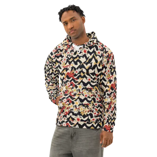 Riot of Stars on a Cotton Hoodie