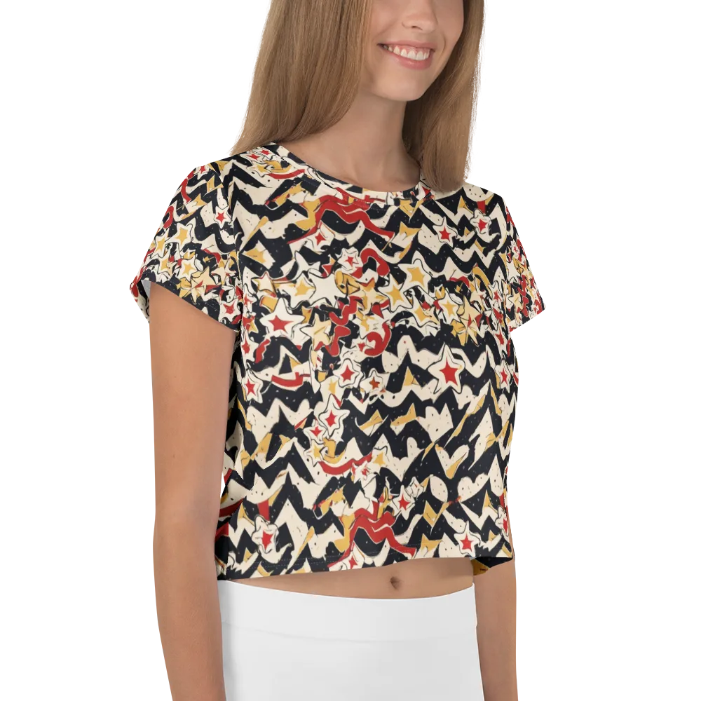Riot of Stars on Crop Tee — Right