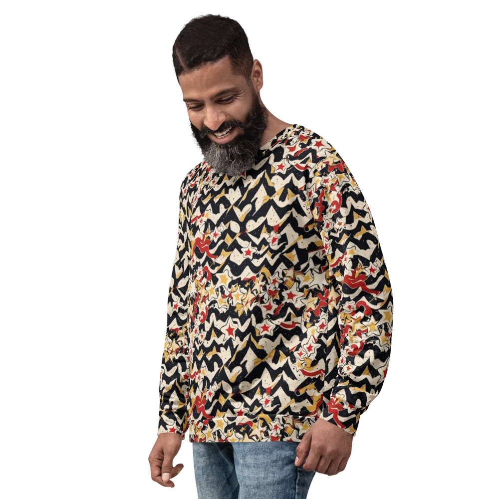 Riot of Stars on Sweatshirt — Left Front