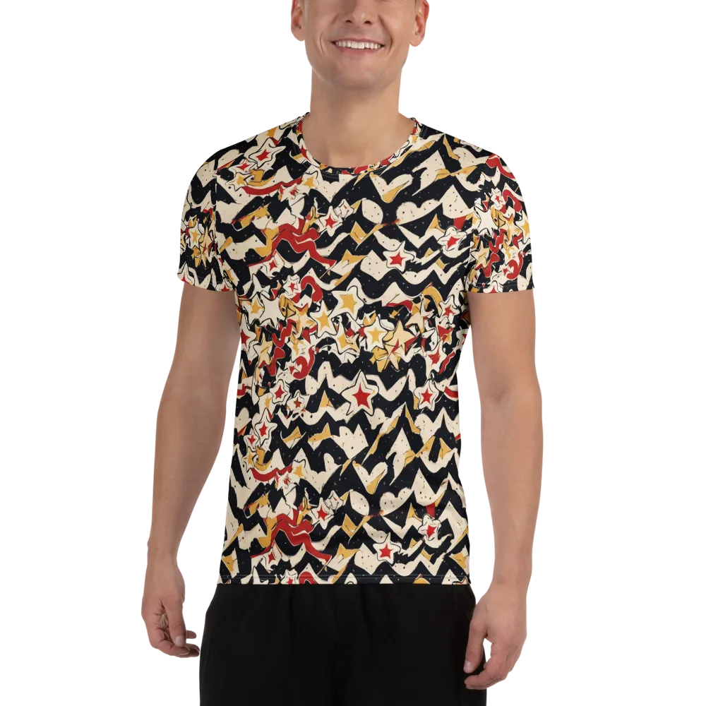 Riot of Stars on Men's Athletic T-Shirt — Front