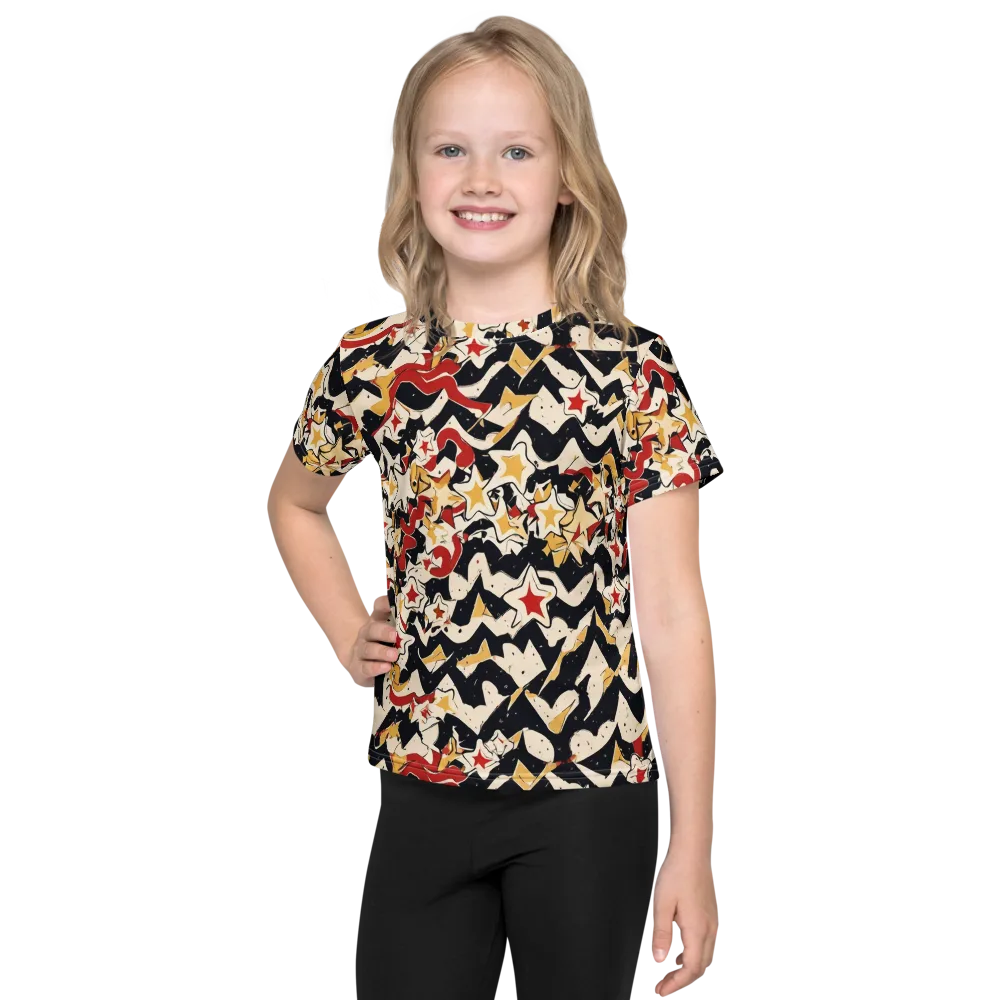 Riot of Stars on Kids Crew Neck T-Shirt — Front