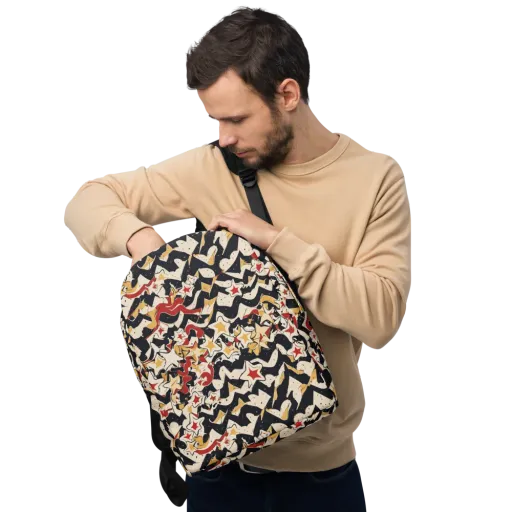 Riot of Stars on a Minimalist Backpack