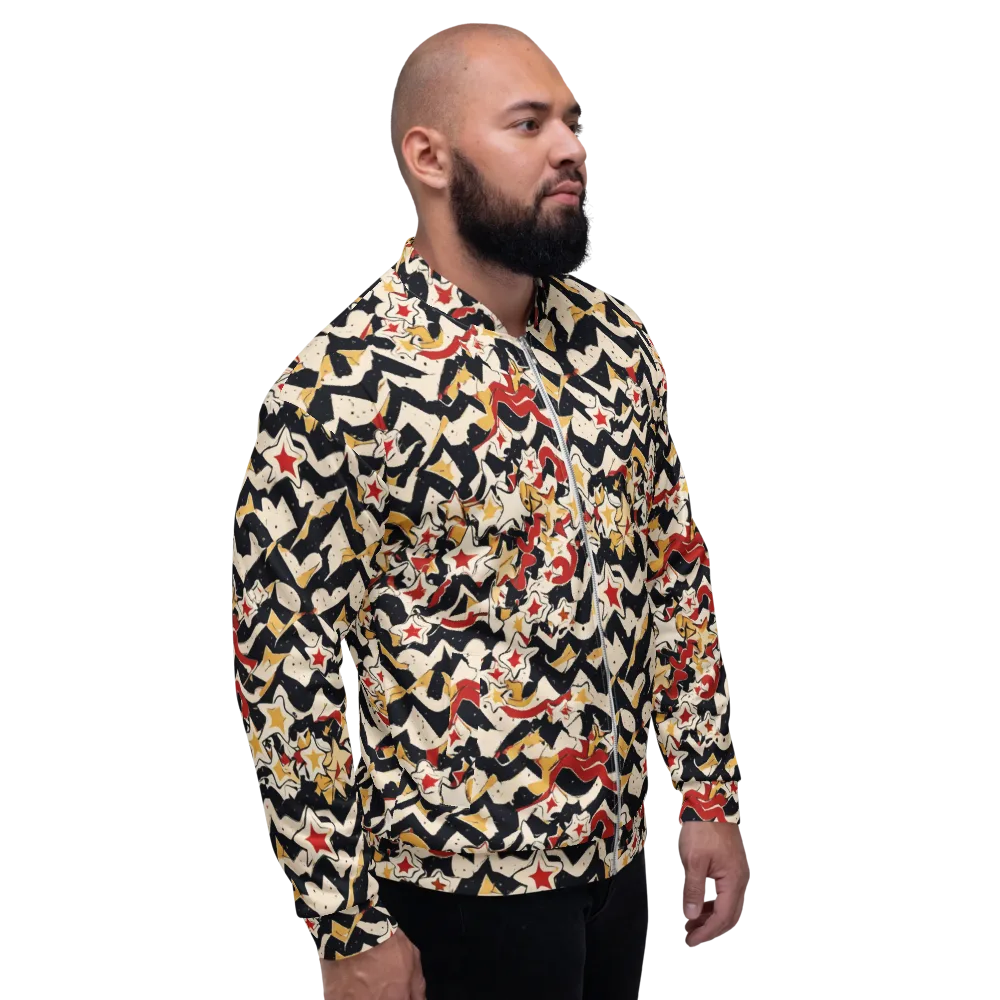 Riot of Stars on Bomber Jacket — Right