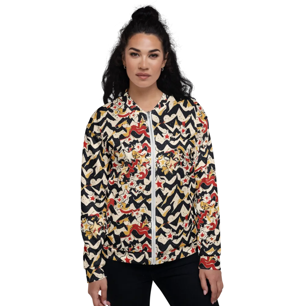 Riot of Stars on Bomber Jacket — Front